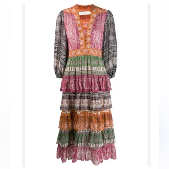Zimmermann Dresses & Skirts - Zimmermann Amari Tiered Midi Dress